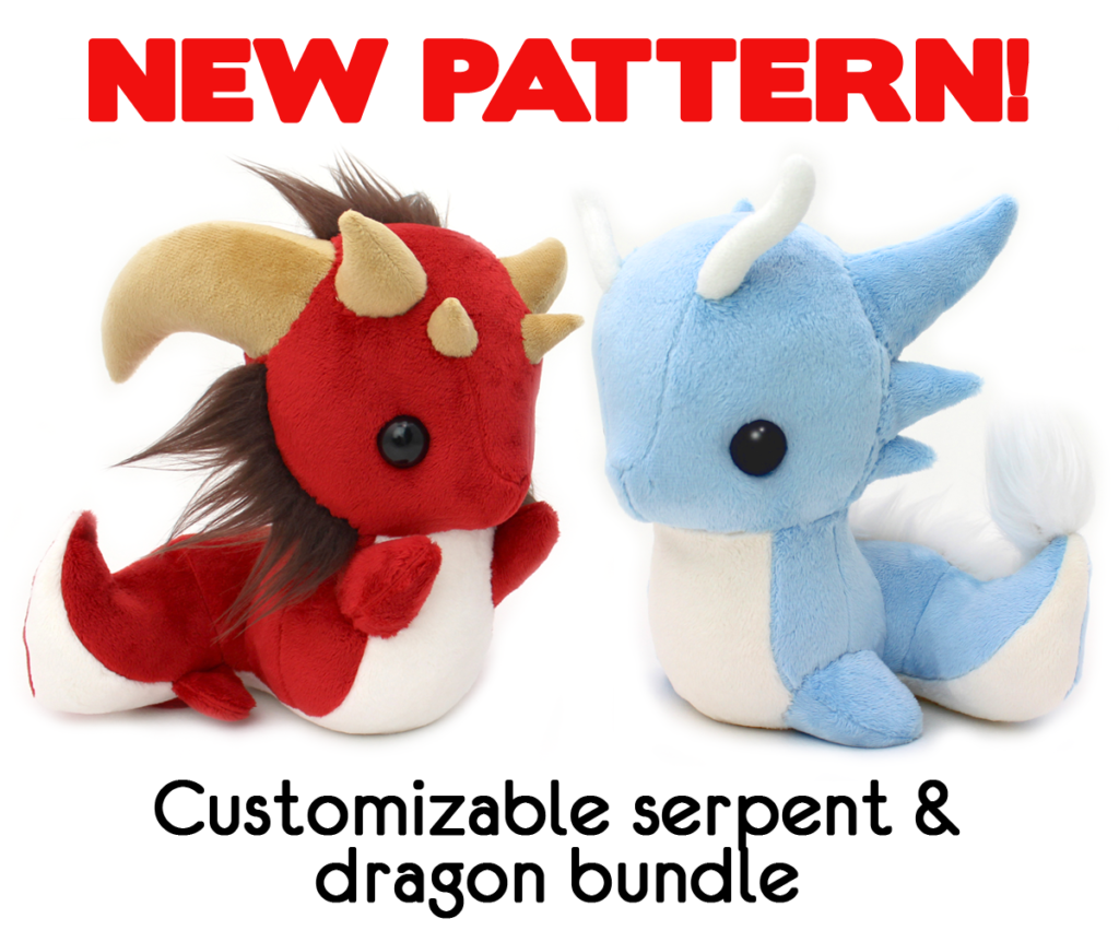 dragon stuffed animal pattern